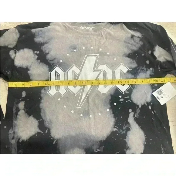🆕AC /DC Graphic Tie-Dye Long Sleeve Women’s Size 0X Plus Size Forever 21 NWT - Picture 4 of 5